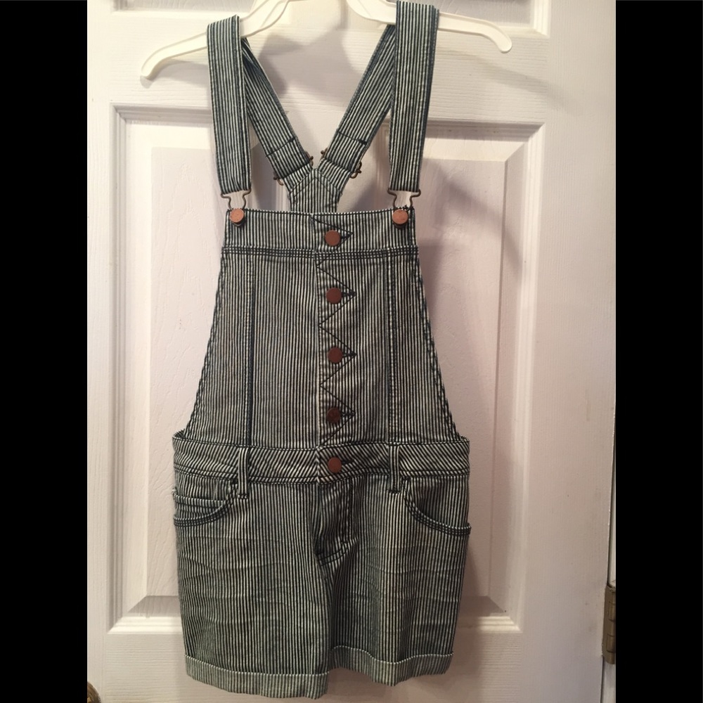 American Rag Pin Stripe Overalls